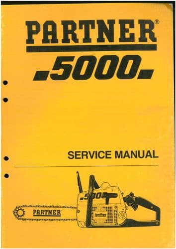 Partner Chain Saw 5000 Workshop Service Manual