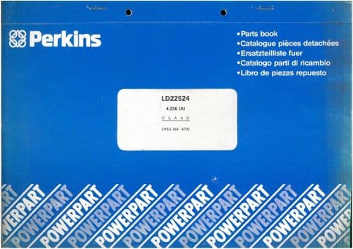 Perkins Diesel Engine 4.236 (A) Claas Parts Manual