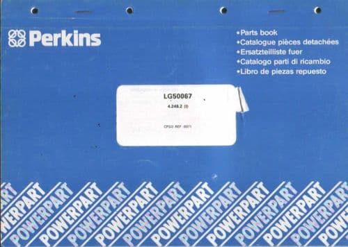 Perkins Diesel Engine 4.2482 Parts Manual - 4.248.2