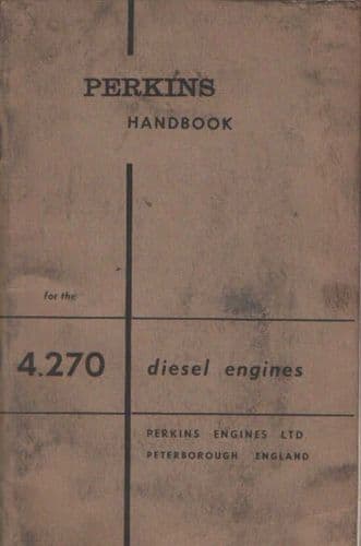 Perkins Diesel Engine 4.270 Operators Manual