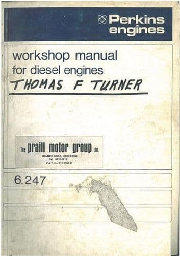 Perkins Diesel Engine 6.247 Workshop Service Manual