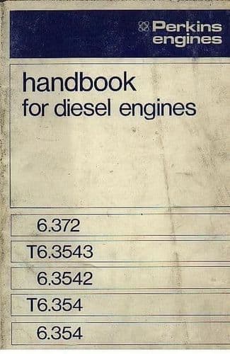 Perkins Diesel Engine 6.372 T6.3543 6.3542 T6.354 6.354 Operators Manual