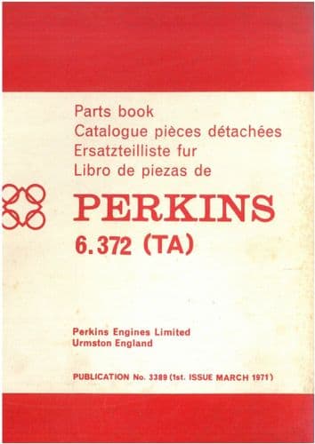 Perkins Diesel Engine 6.372 (TA) Parts Manual