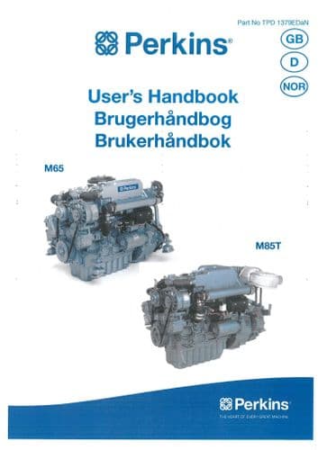 Perkins Diesel Engine M65 & M85T Operators Manual