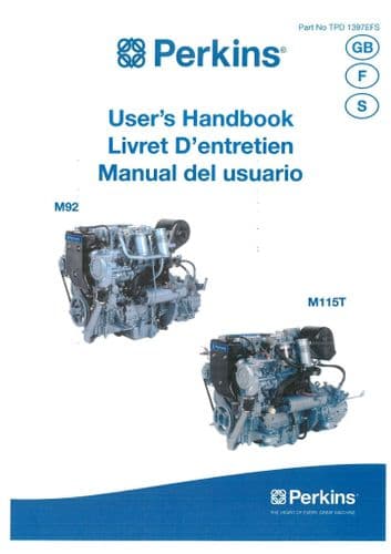 Perkins Diesel Engine M92 & M115T Operators Manual