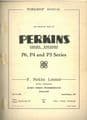 Perkins Diesel Engine P6 P4 P3 Series - Workshop Service Manual - P6 P4 & P3 Series - ORIGINAL