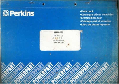 Perkins Diesel Engine T6.354.4 (A) Claas Parts Manual