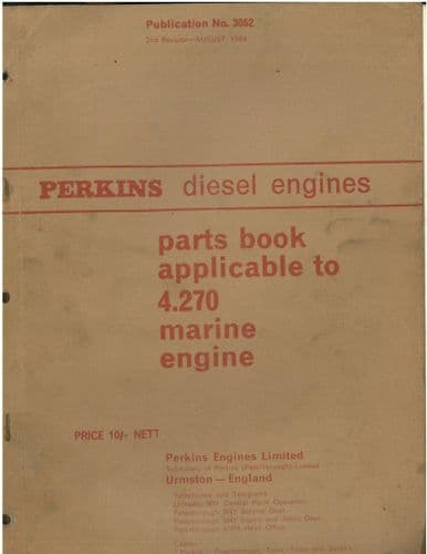 Perkins Diesel Marine Engine 4.270 Parts Manual