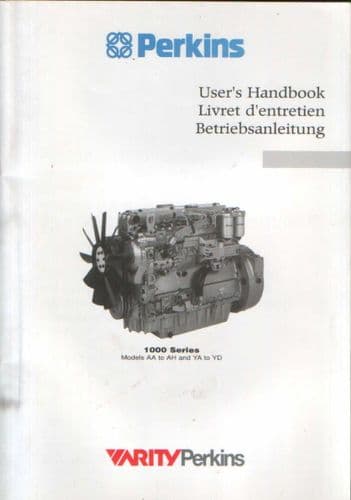 Perkins Engine 1000 Series Operators Manual - Models AA to AH & YA to YD