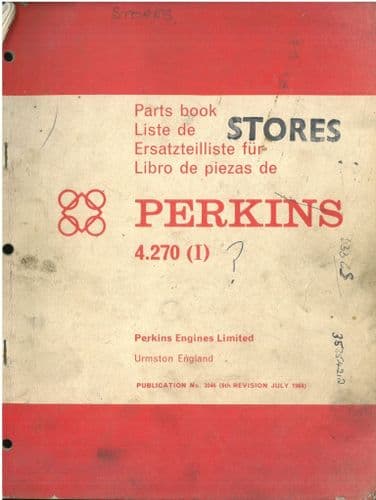 Perkins Engine 4.270 ( I ) Parts Manual