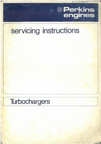 Perkins Turbochargers For Holset 3LD & 34F Service Instruction Manual 3 LD 34 F