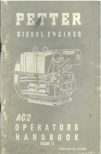 Petter Diesel Engine AC2 Operators Manual