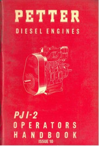 Petter Engine PJ1 & PJ2 Operators Manual - PJ1 - PJ2
