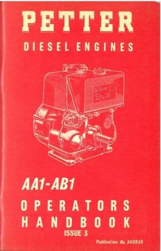 Petter Engines AA1 - AB1 Operators Manual