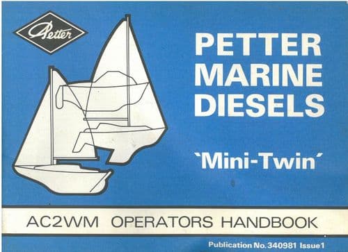 Petter Marine Diesel Mini Twin AC2WM Operators Manual
