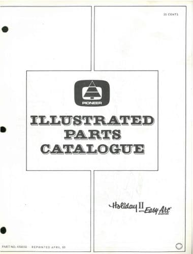 Pioneer Chainsaw Model Holiday II with Easy Arc Starting  Parts Manual