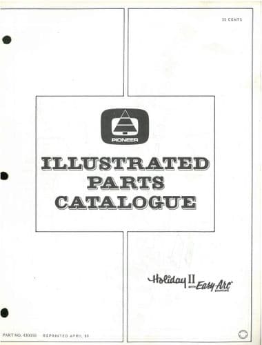 Pioneer Chainsaw Model Holiday II with Easy Arc Starting  Parts Manual