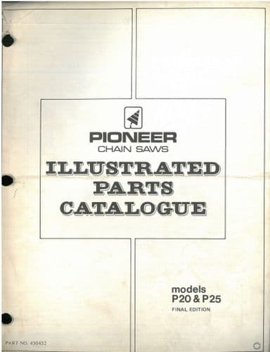 Pioneer Chainsaw Model P20 & P25 Parts Manual