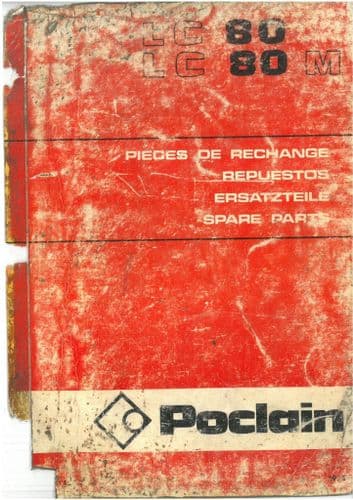 Poclain Crawler Excavator LC80 & LC80M Parts Manual - LC 80 M