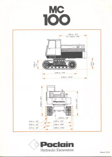 Poclain Crawler Excavator MC200 Brochure