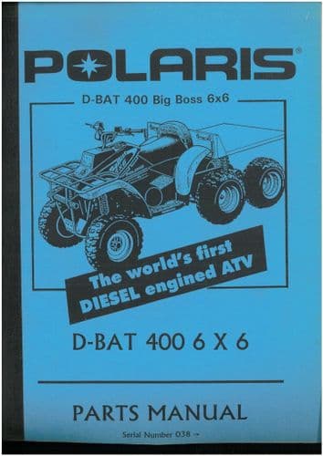 Polaris  ATV  D-BAT 400 Big Boss  6x6  Parts Manual