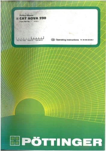 Pottinger Cat Nova 290 Rotary Mower Operators Manual
