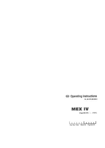 Pottinger Forage Harvester MEX IV Operators Manual