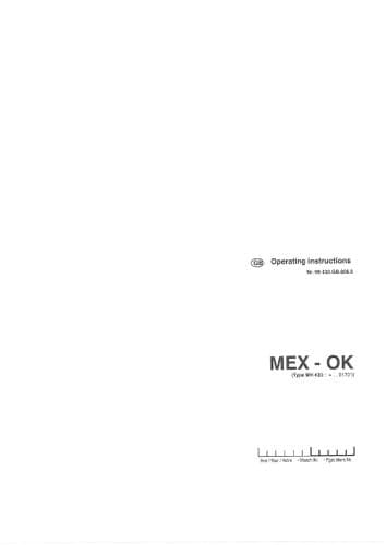 Pottinger Forage Harvester MEX OK Operators Manual