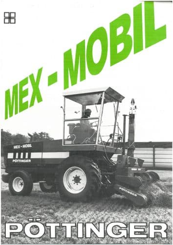 Pottinger Self Propelled Forage Harvester Forager Mex-Mobil Brochure - IN GERMAN