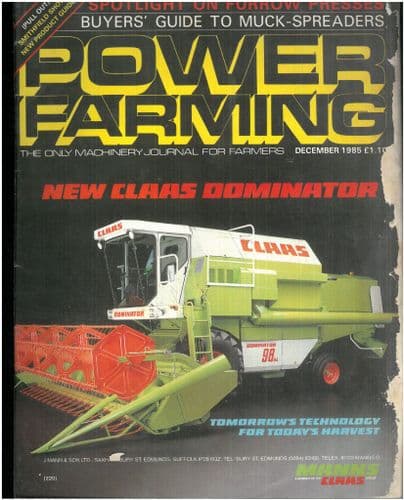 Power Farming Magazine - 1985 December