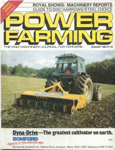 Power Farming Magazine - 1987 August + "Arable Update"