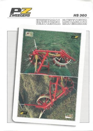 PZ Haybob HS360 Haymaker Tedder Brochure