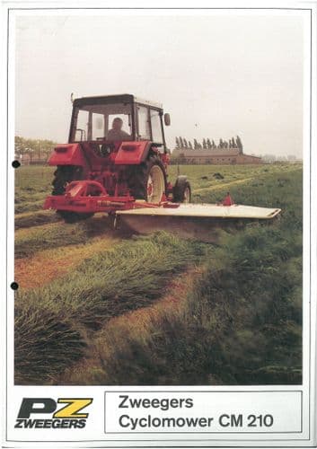 PZ Zweegers Cyclomower CM210 Mower Brochure