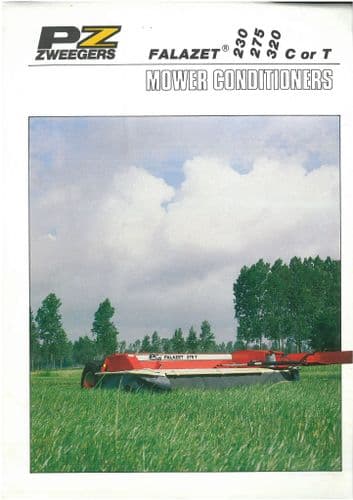 PZ Zweegers Falazet 230 275 320 C or T Mower Conditioner Brochure