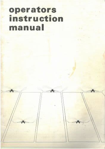 Rainamatic Self Travelling Sprinkler 1/30 2/90 3/150 Operators Manual