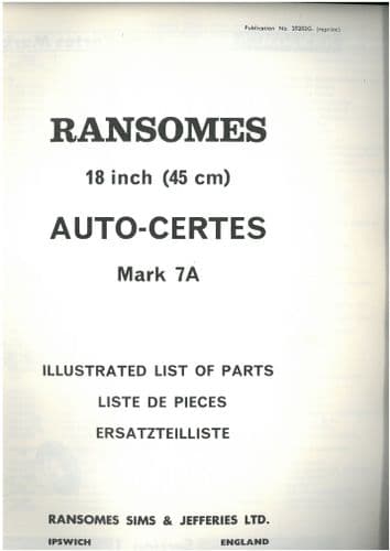 Ransomes Auto-Certes 18