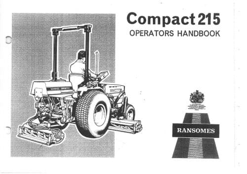 Ransomes Compact Tractor 215 Operators Manual