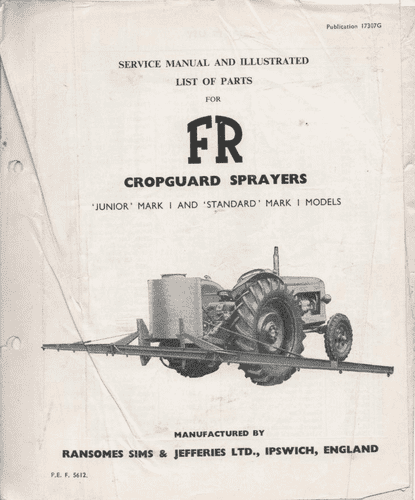 Ransomes FR Cropguard Sprayers 