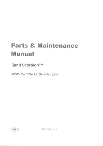 Ransomes Jacobsen Tractor Sand Scorpion Parts Manual
