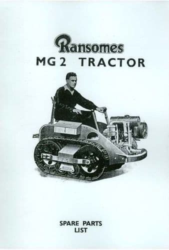 Ransomes MG2 Motor Cultivator Tractor Parts Manual