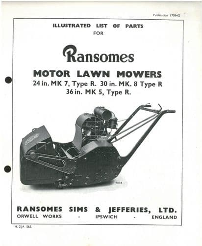 Ransomes Motor Lawn Mower 24