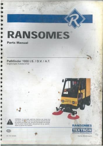 Ransomes Path Finder 1000 I.S./ D.V./ A.T Parts Manual