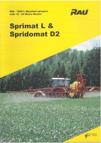 Rau Sprayer Sprimat L & Spridomat D2 Brochure