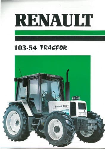 Renault Tractor 103-54 Tracfor Brochure - White