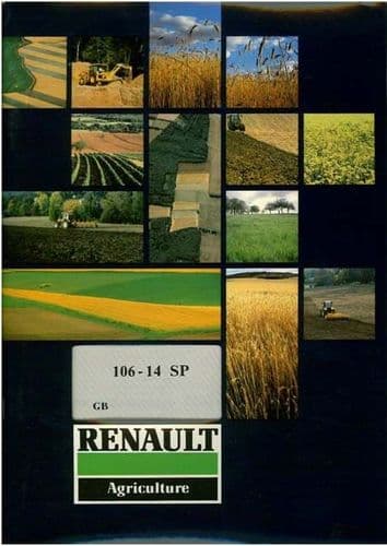 Renault Tractor 106-14 SP Operators Manual