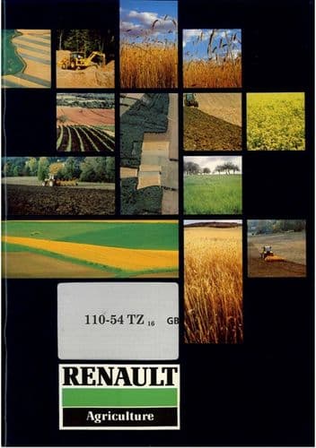 Renault Tractor 110-54 TZ - 16 Operators Manual
