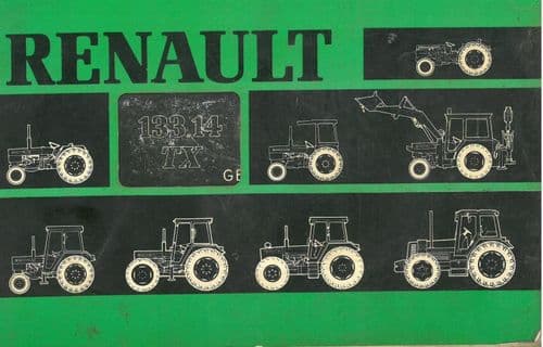 Renault Tractor 133-14 TX Operators Manual - 133 - 14 TX