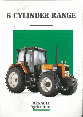 Renault Tractor 6 Cylinder 110-54 120-54 133-54 145-54 155-54 TZ TX TA TE Brochure