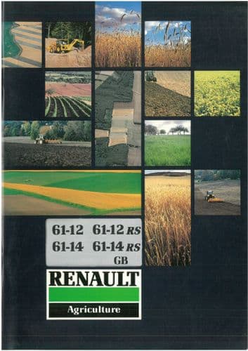 Renault Tractor 61-12 61-12RS 61-14 61-14RS Operators Manual