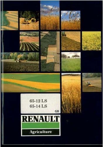 Renault Tractor 65-12 65-14 LS Operators Manual